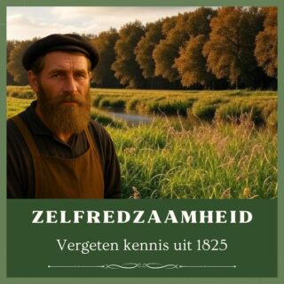 VERGEET DAT SUFFE NOODPAKKET en HER-INNER je vanuit de BASIS te redden voor mócht het ooit nodig zijn... 💡

Zelfredzaamheid: Vergeten Kennis uit 1825
2 daagse Workshop op zondag 15 en 22 februari 2026 van 10.00u tot circa 17.00u

200 jaar geleden leefden onze voorouders zonder de moderne gemakken die we nu voor lief nemen. In vier meeslepende lessen leer je over hun vergeten kunsten: zelfredzaamheid die je voorbereidt op elke crisis.

Volg Wolter, een Hollandse boer uit 1825, wiens verhaal je
meeneemt naar een tijd zonder noodpakket, code rood en andere betutteling.

Ontdek wat jouw (bet)overgrootouders deden om te (over)leven zonder moderne hulp en waarom iedereen dat zou moeten weten. Deze verloren kennis, doorgegeven in een spannend vervolgverhaal vol geuren van haardvuur en polderwind, geeft je inzicht in
onafhankelijkheid – zelfs als regels of rampen je beperken.

Aan de hand van haar eigen stamvader, Wolter Gerritsen, neemt Alinda de aanwezigen mee op een reis door de tijd. Middels zijn belevenissen slaat ze een brug naar de wereld van vandaag.

Deze lessen zijn geschikt voor onder meer; geschiedenisliefhebbers,
duurzaamheidsenthousiasten, preppers, verhaalgericht lerenden, zelfvoorzienend-leven-aspiranten, En iedereen met een avontuurlijke inborst en voor wie houdt van praktische kennis, 19e-eeuwse levensstijl of ramp-scenario’s, ook geschikt kinderen van 12 jaar en
ouder.

Investeer niet in angst, maar investeer in je eigen kennis en kunde.
In twee interactieve dagen krijg je enorm veel praktische informatie die voor het grootste deel vergeten is.

Bijdrage €98,- inclusief thee, koﬃe en versnapering.
Mis het niet! Herontdek Wolter’s wijsheid en wees klaar voor morgen.
Adres : Landgoed De Nieuwe Aarde, Dortherdijk 51, Eefde

aanmelden via email naar hallo1825@mail.com